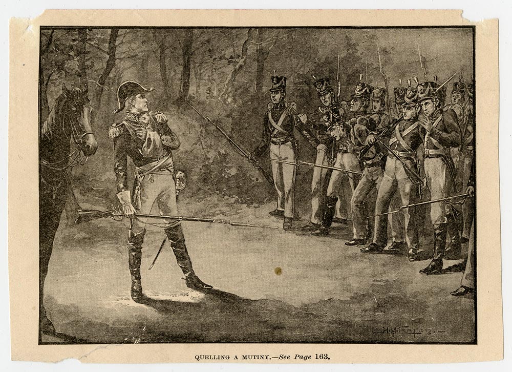 General Andrew Jackson suppressing a mutiny among his troops