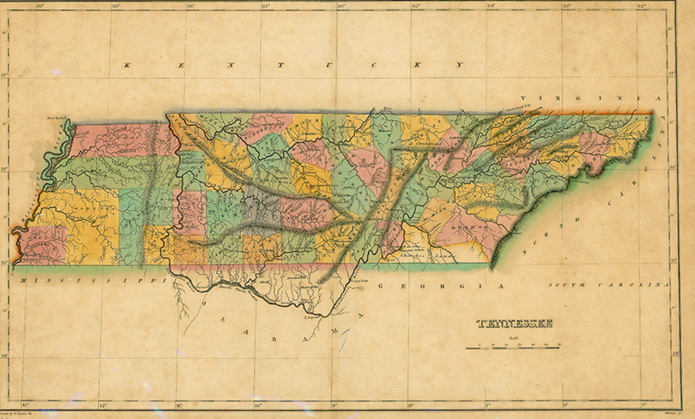 West Tennessee now part of the United States, 1822